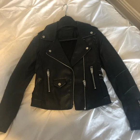 BLNK NYC leather jacket, black, size XS - Picture 2 of 5